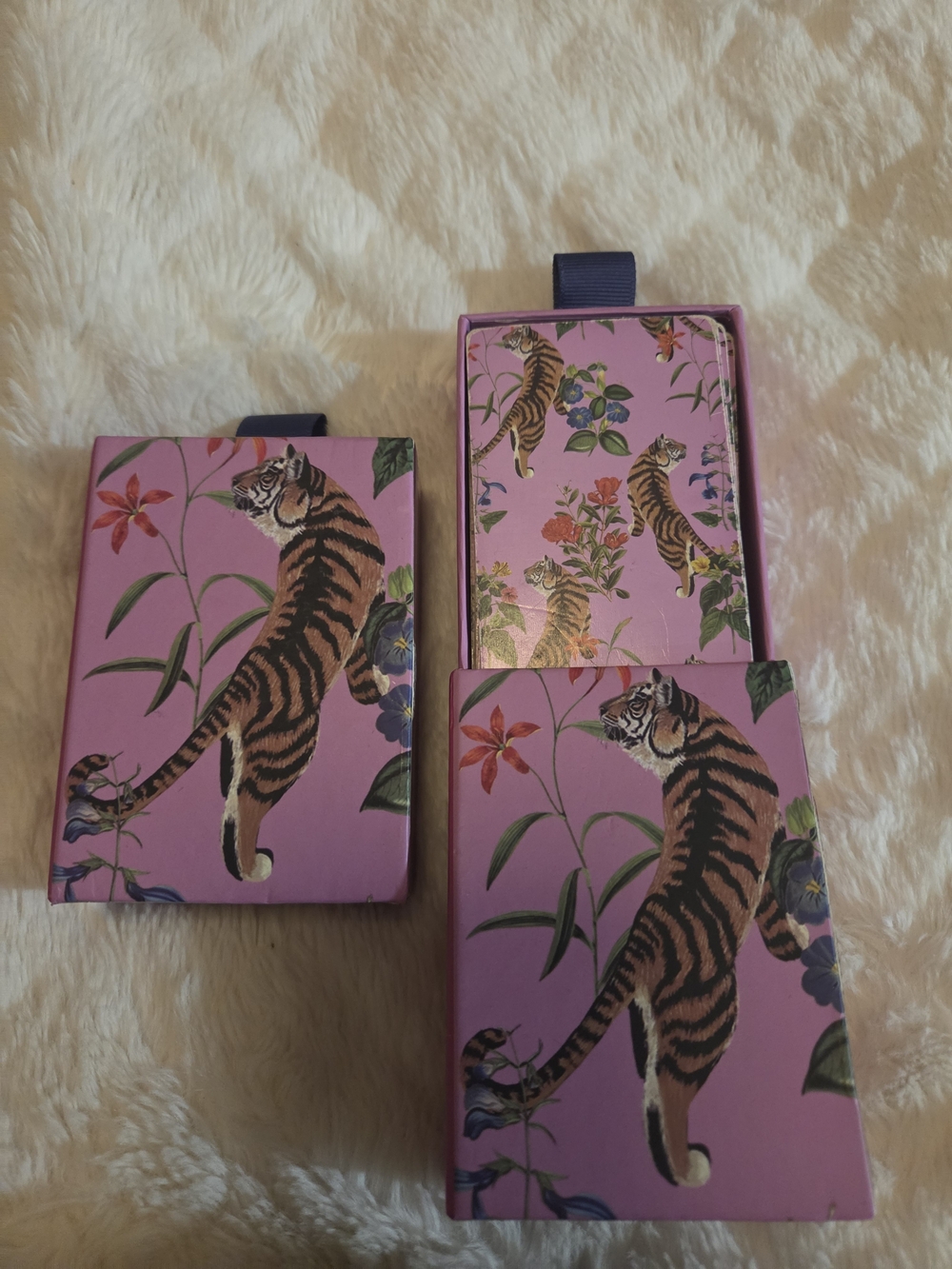 Playing Card Deck Set in Pink with Tiger Artwork...6 sets 2 of each - Picture 2 of 9